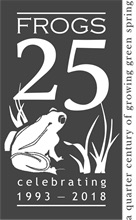 frogs 25th year logo