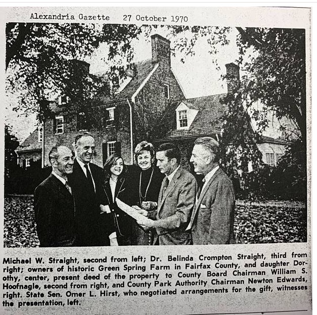 Alexandria Gazette article, October 27, 1970