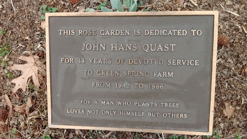 Photo of Plaque for John Hans Quast